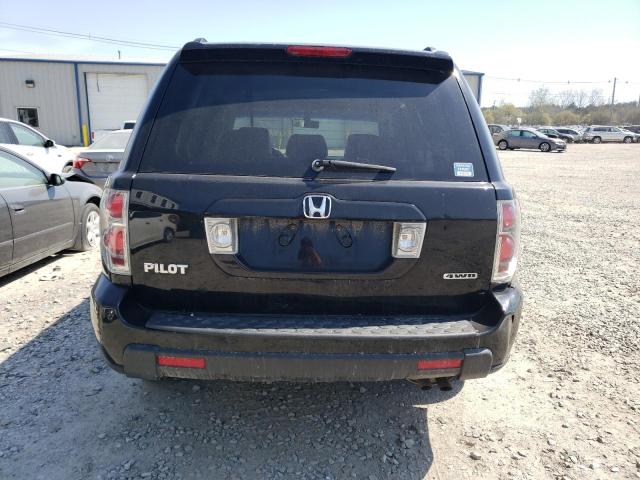 2HKYF18557H500742 - 2007 HONDA PILOT EXL BLACK photo 6