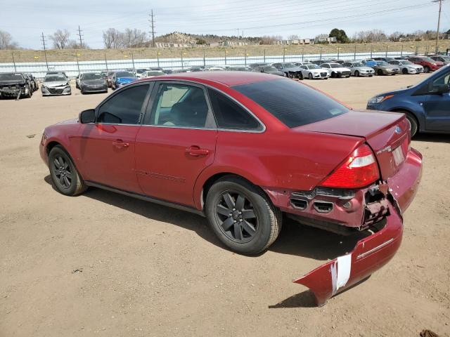 1FAHP271X5G165907 - 2005 FORD FIVE HUNDR SEL RED photo 2