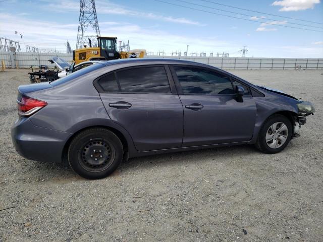 19XFB2F57EE241989 - 2014 HONDA CIVIC LX GRAY photo 3