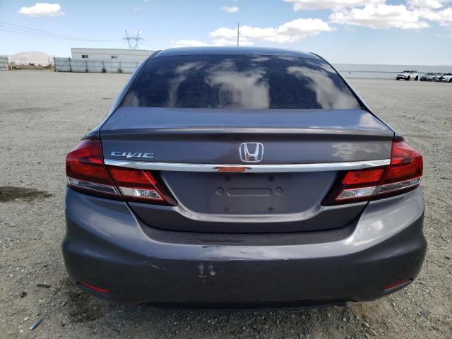 19XFB2F57EE241989 - 2014 HONDA CIVIC LX GRAY photo 6