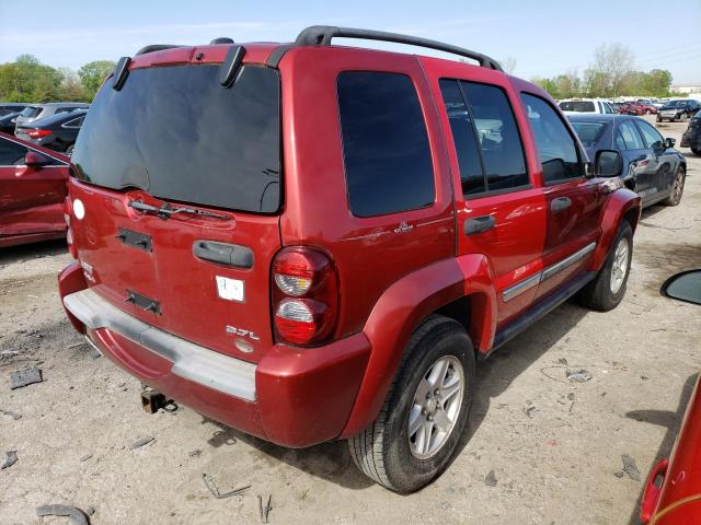1J8GL38K95W684623 - 2005 JEEP LIBERTY RENEGADE RED photo 3