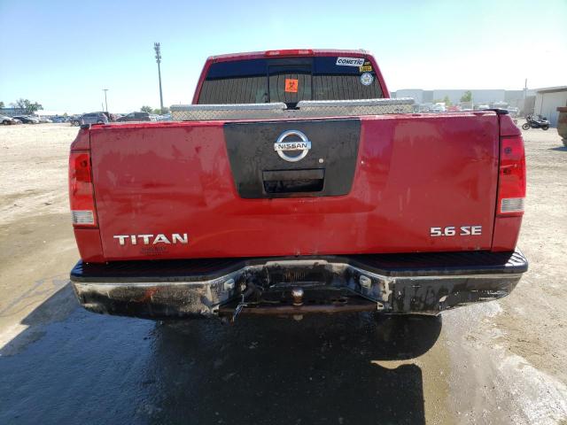 1N6BA06A45N556468 - 2005 NISSAN TITAN XE RED photo 6