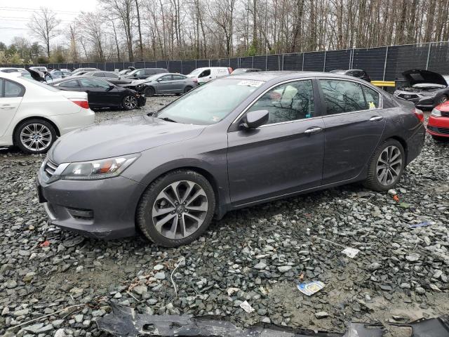 1HGCR2F57FA081438 - 2015 HONDA ACCORD SPORT GRAY photo 1