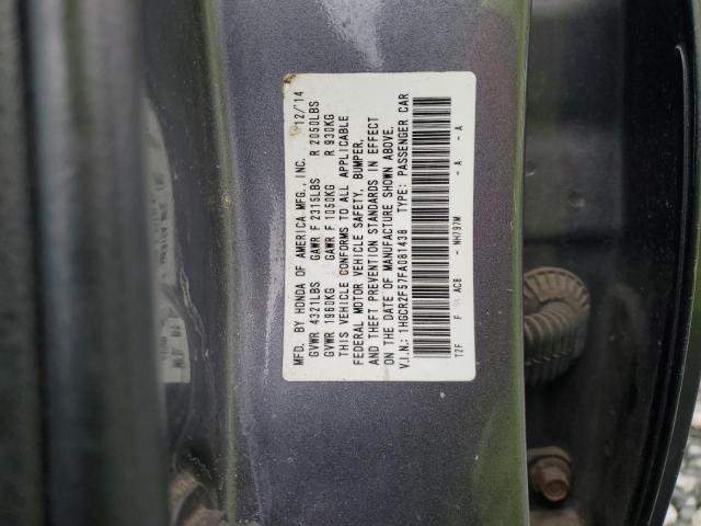 1HGCR2F57FA081438 - 2015 HONDA ACCORD SPORT GRAY photo 12