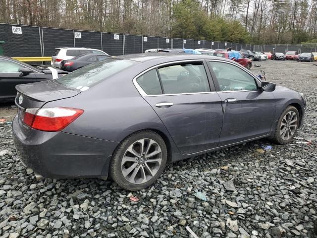 1HGCR2F57FA081438 - 2015 HONDA ACCORD SPORT GRAY photo 3