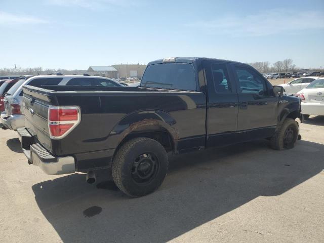 1FTEX1E80AKC33811 - 2010 FORD F150 SUPER CAB BLACK photo 3