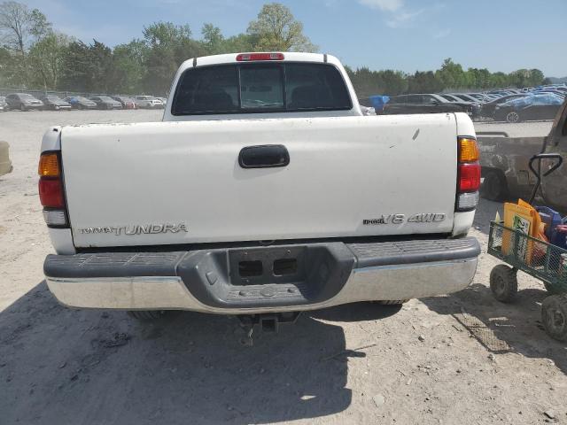 5TBBT44101S140566 - 2001 TOYOTA TUNDRA ACCESS CAB WHITE photo 6