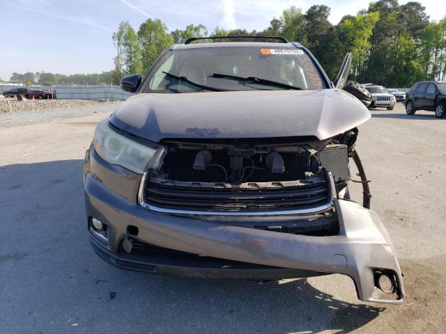 5TDYKRFH9FS102174 - 2015 TOYOTA HIGHLANDER LIMITED GRAY photo 5