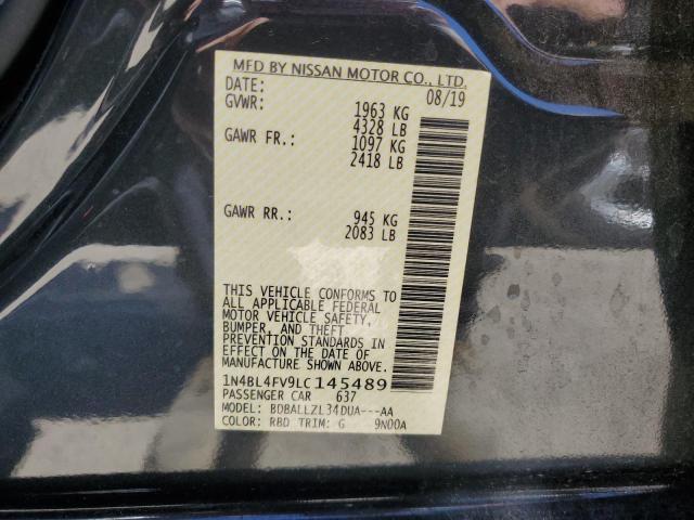 1N4BL4FV9LC145489 - 2020 NISSAN ALTIMA PLATINUM BLACK photo 13