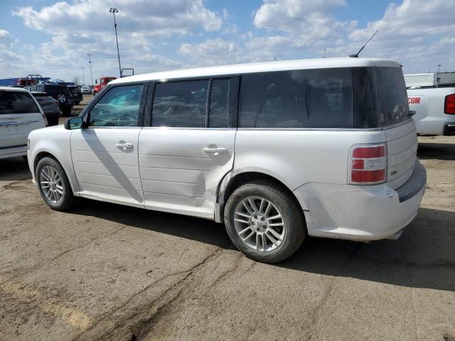 2FMGK5C89EBD31734 - 2014 FORD FLEX SEL WHITE photo 2