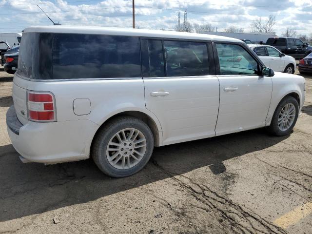 2FMGK5C89EBD31734 - 2014 FORD FLEX SEL WHITE photo 3