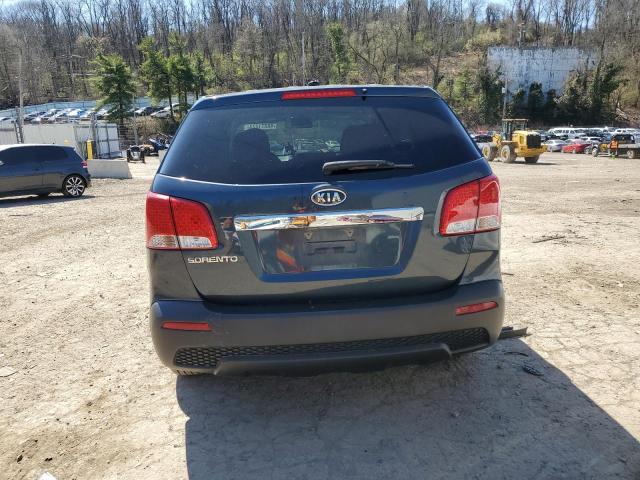 5XYKT3A11CG202398 - 2012 KIA SORENTO BASE BLUE photo 6