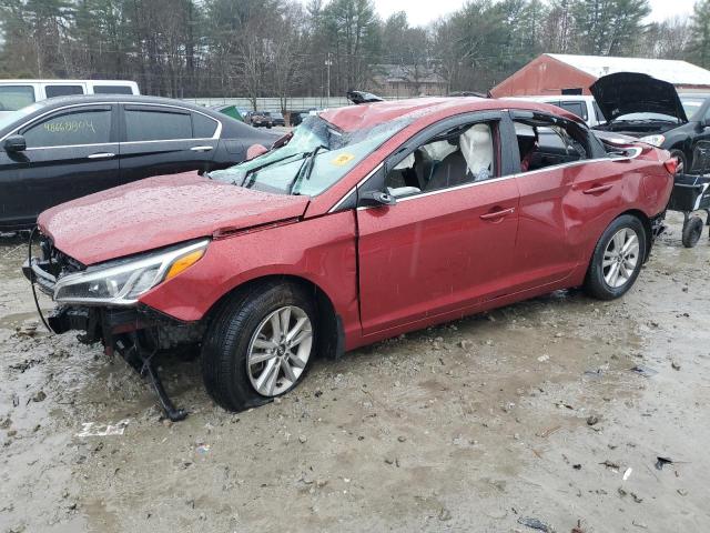 5NPE24AF1FH215571 - 2015 HYUNDAI SONATA SE RED photo 1