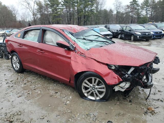 5NPE24AF1FH215571 - 2015 HYUNDAI SONATA SE RED photo 4