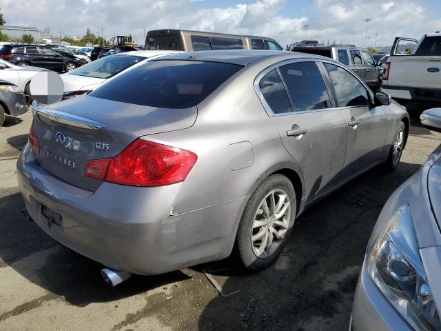 JNKBV61E67M718242 - 2007 INFINITI G35 GRAY photo 3