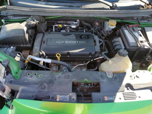 1G1JC5SH0E4240296 - 2014 CHEVROLET SONIC LT GREEN photo 11