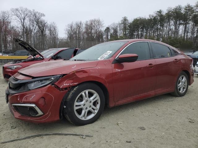 19XFC1F76LE213154 - 2020 HONDA CIVIC EXL RED photo 1