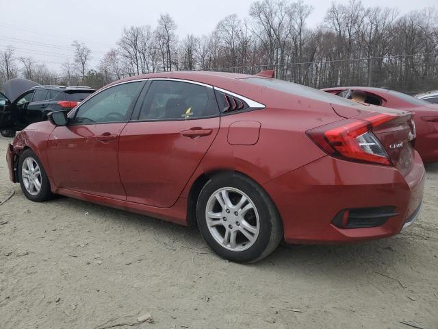 19XFC1F76LE213154 - 2020 HONDA CIVIC EXL RED photo 2