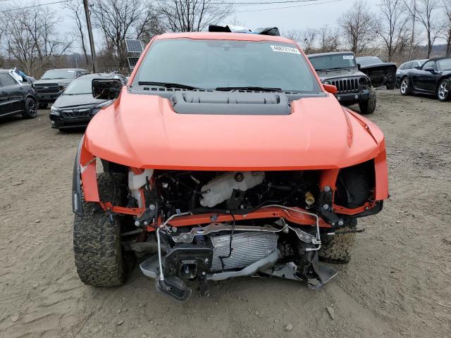 1FTFW1RG1PFB19505 - 2023 FORD F150 RAPTOR ORANGE photo 5