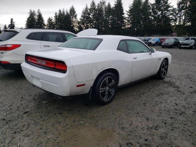 2C3CDYAG8CH101688 - 2012 DODGE CHALLENGER SXT WHITE photo 3