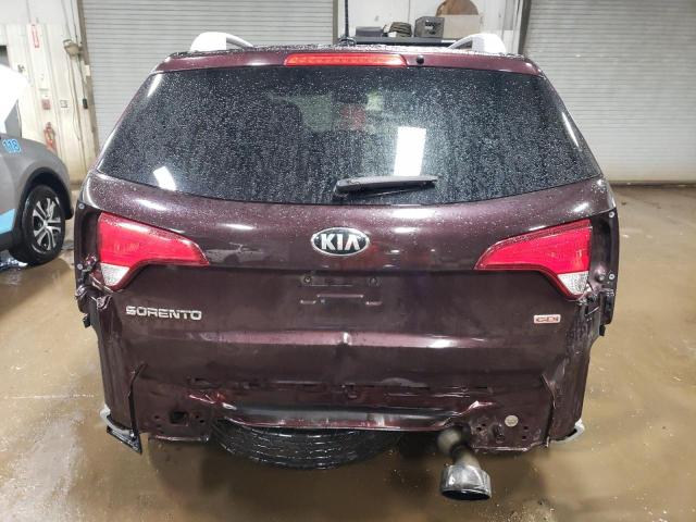 5XYKTDA78FG550729 - 2015 KIA SORENTO LX BURGUNDY photo 6