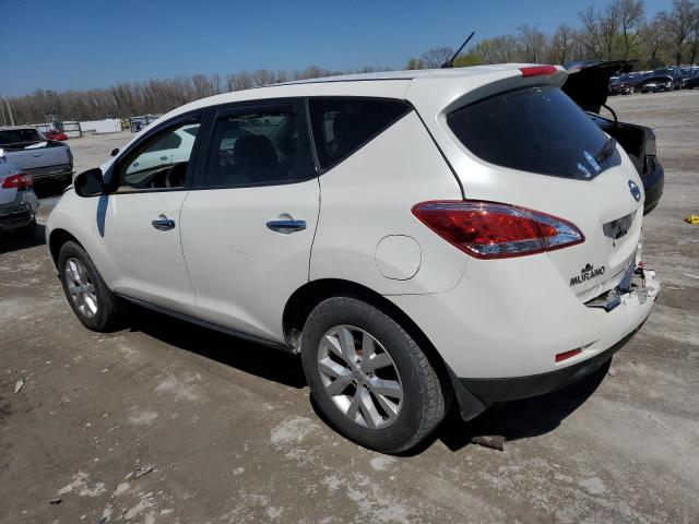 JN8AZ1MW3CW210743 - 2012 NISSAN MURANO S WHITE photo 2