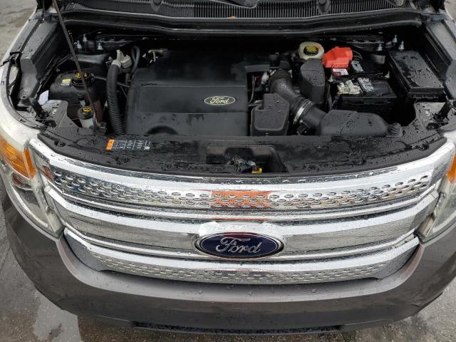 1FM5K7D86DGB42256 - 2013 FORD EXPLORER XLT GRAY photo 12