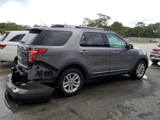 1FM5K7D86DGB42256 - 2013 FORD EXPLORER XLT GRAY photo 3