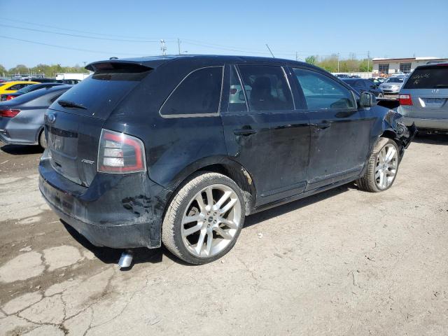 2FMDK30C49BA69725 - 2009 FORD EDGE SPORT BLACK photo 3