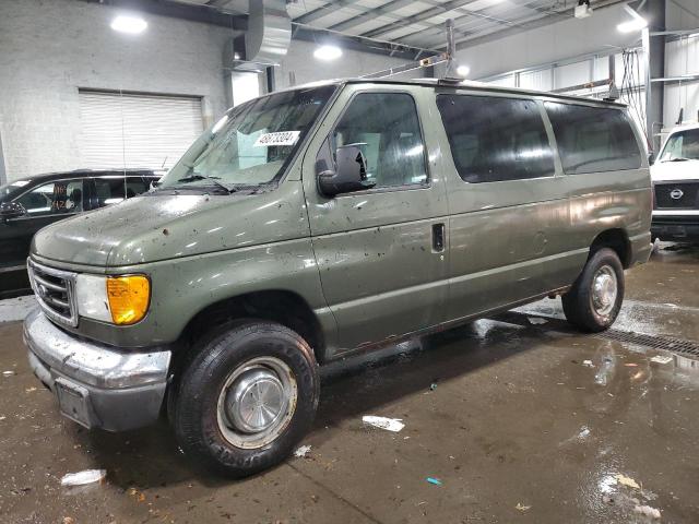 1FBNE31L75HB26371 - 2005 FORD ECONOLINE E350 SUPER DUTY WAGON GREEN photo 1