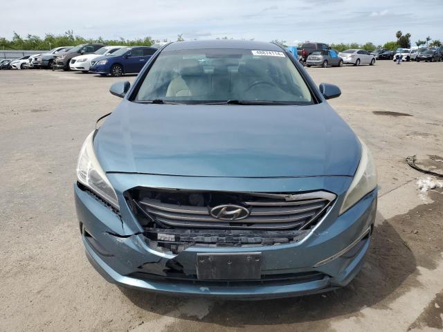 5NPE24AF0FH117390 - 2015 HYUNDAI SONATA SE BLUE photo 5