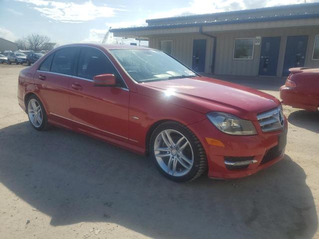 WDDGF4HB8CR207879 - 2012 MERCEDES-BENZ C 250 RED photo 4