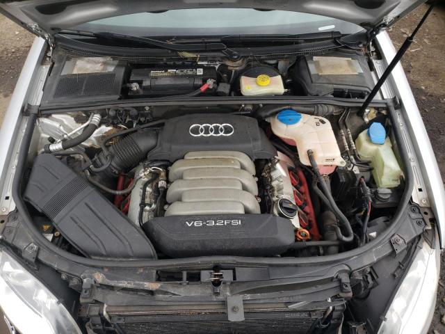 WAUDG78E15A542440 - 2005 AUDI A4 3.2 QUATTRO SILVER photo 11