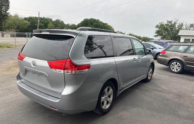 5TDKK3DC1BS065268 - 2011 TOYOTA SIENNA LE SILVER photo 4