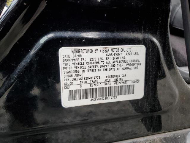 JNKCV61E29M014773 - 2009 INFINITI G37 BASE BLACK photo 12