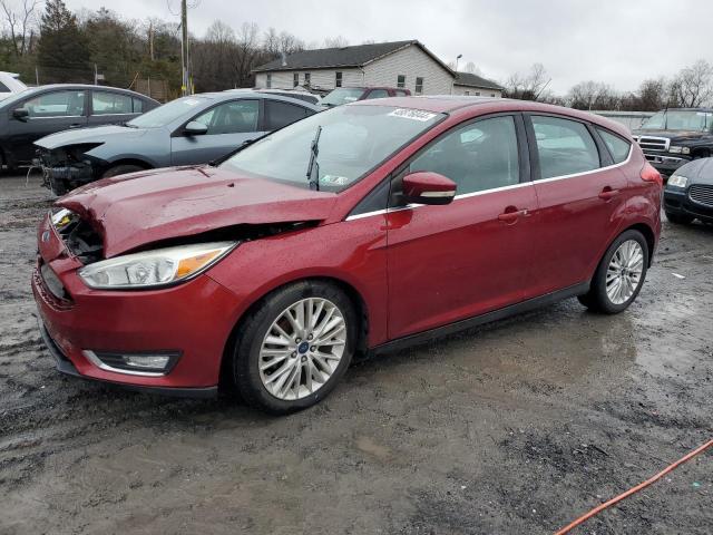 1FADP3N24FL227133 - 2015 FORD FOCUS TITANIUM BURGUNDY photo 1