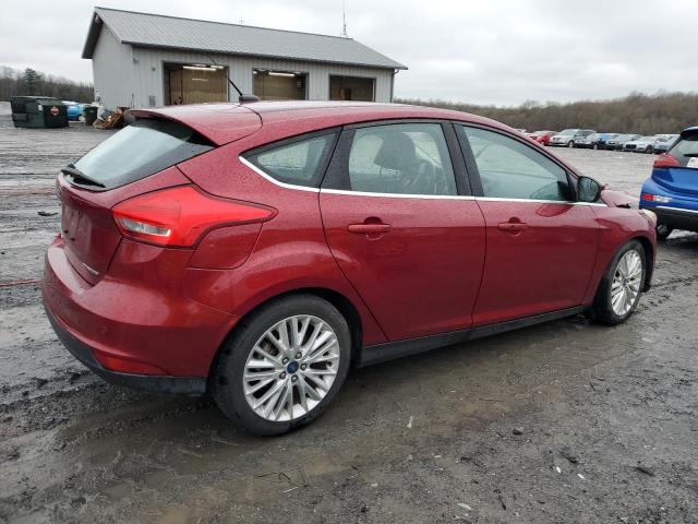 1FADP3N24FL227133 - 2015 FORD FOCUS TITANIUM BURGUNDY photo 3