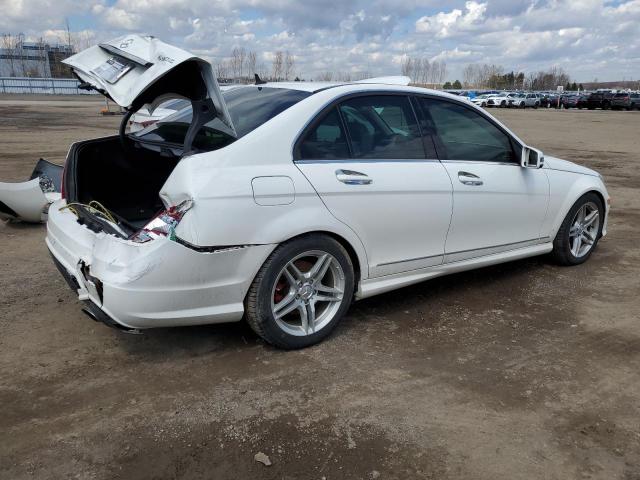 WDDGF8AB6DA742100 - 2013 MERCEDES-BENZ C 300 4MATIC WHITE photo 3