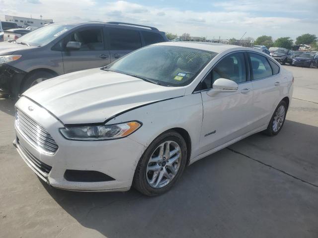 3FA6P0LU6DR338910 - 2013 FORD FUSION SE HYBRID WHITE photo 1