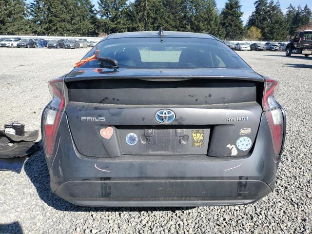 JTDKBRFU9G3003554 - 2016 TOYOTA PRIUS GRAY photo 6