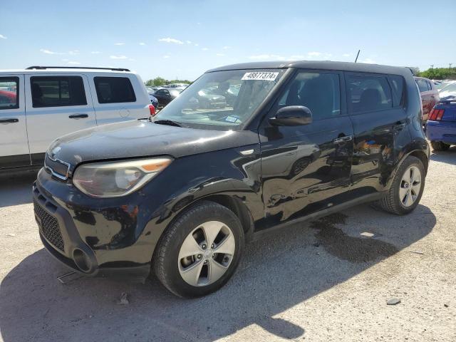 KNDJN2A26E7027266 - 2014 KIA SOUL BLACK photo 1