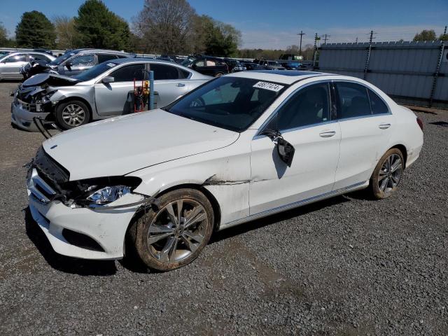 55SWF4JB0JU247231 - 2018 MERCEDES-BENZ C 300 WHITE photo 1