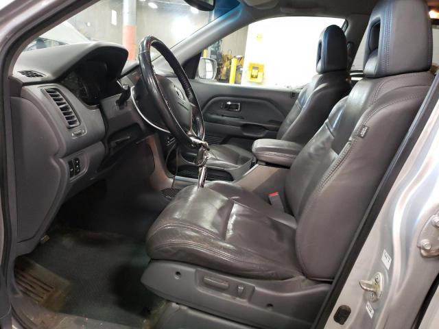 2HKYF18514H585512 - 2004 HONDA PILOT EXL SILVER photo 7