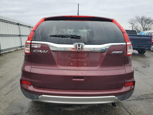 2HKRM4H55FH706962 - 2015 HONDA CR-V EX RED photo 6