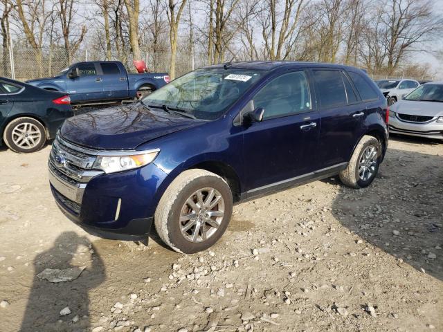 2FMDK3JC2BBB10714 - 2011 FORD EDGE SEL BLUE photo 1