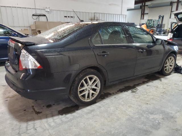 3FAHP0JA2CR374349 - 2012 FORD FUSION SEL BLACK photo 3