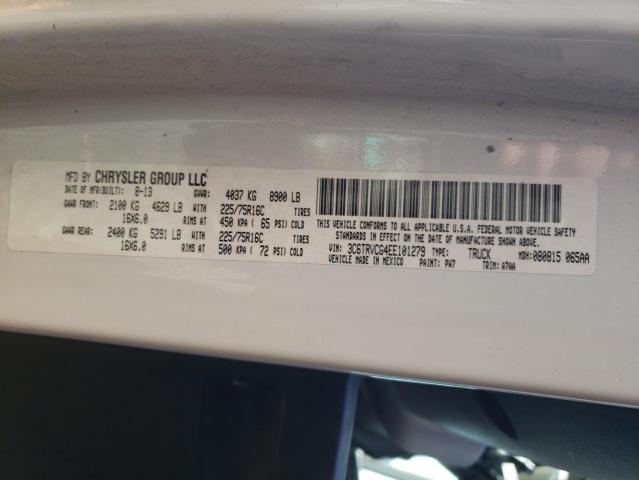 3C6TRVCG4EE101279 - 2014 RAM PROMASTER 2500 HIGH WHITE photo 13