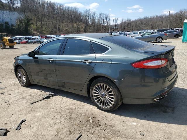 3FA6P0K94FR265214 - 2015 FORD FUSION TITANIUM GREEN photo 2