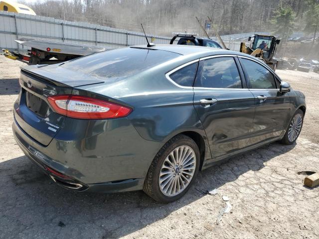 3FA6P0K94FR265214 - 2015 FORD FUSION TITANIUM GREEN photo 3