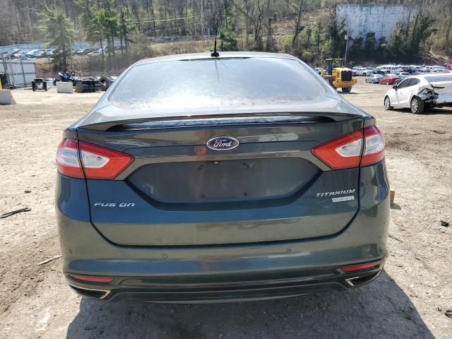 3FA6P0K94FR265214 - 2015 FORD FUSION TITANIUM GREEN photo 6